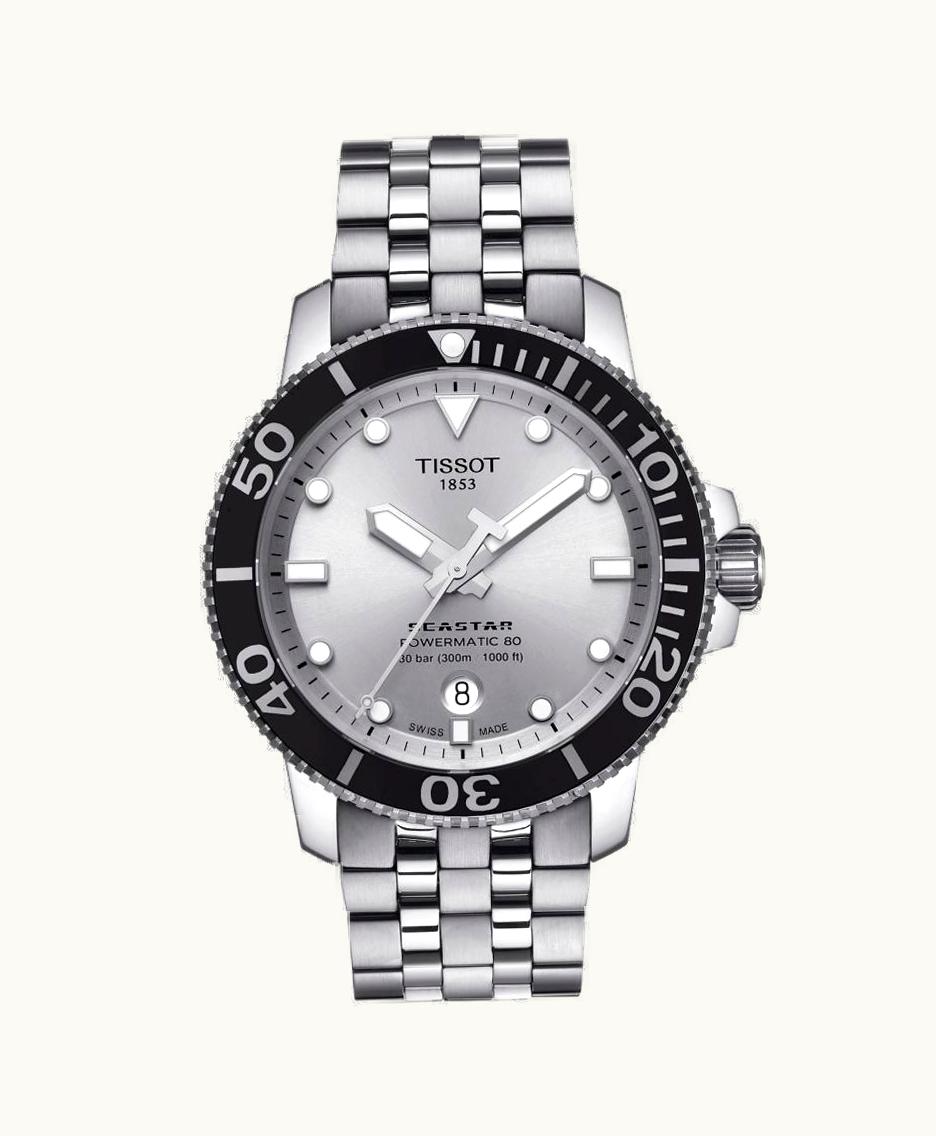 Tissot Seastar 1000 Powermatic 80 43 Stainless Steel / Silver / Bracelet