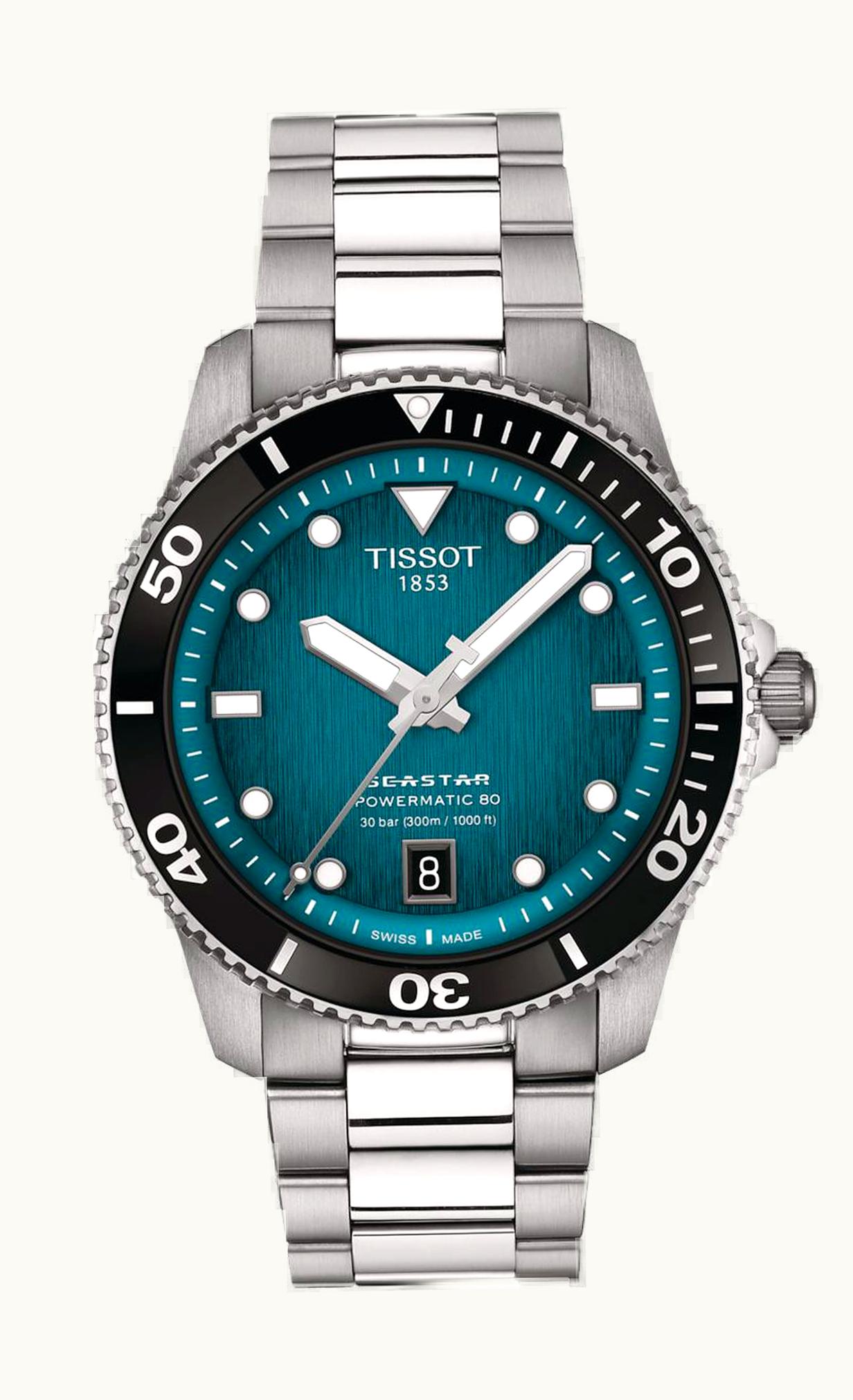 Tissot Seastar 1000 Powermatic 80 40 Stainless Steel / Blue / Bracelet