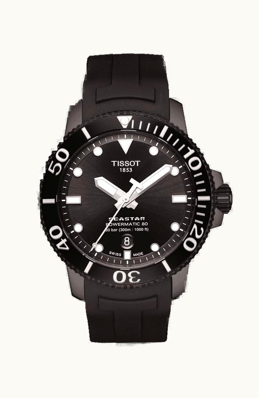 Tissot Seastar 1000 Powermatic 80 43 Rose Gold / Black / Rubber