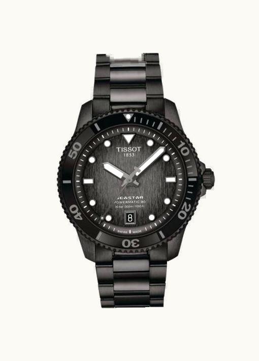 Tissot Seastar 1000 Powermatic 80 40 PVD / Grey / Bracelet