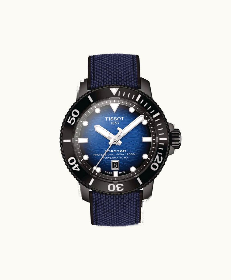 Tissot Seastar 2000 Professional PVD / Blue / Rubber