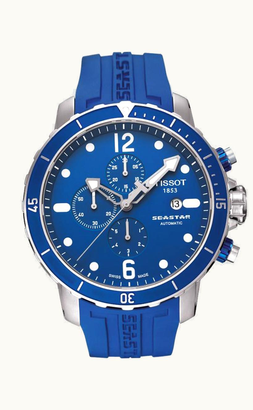 Tissot Seastar 1000 Automatic Chronograph Blue Rubber