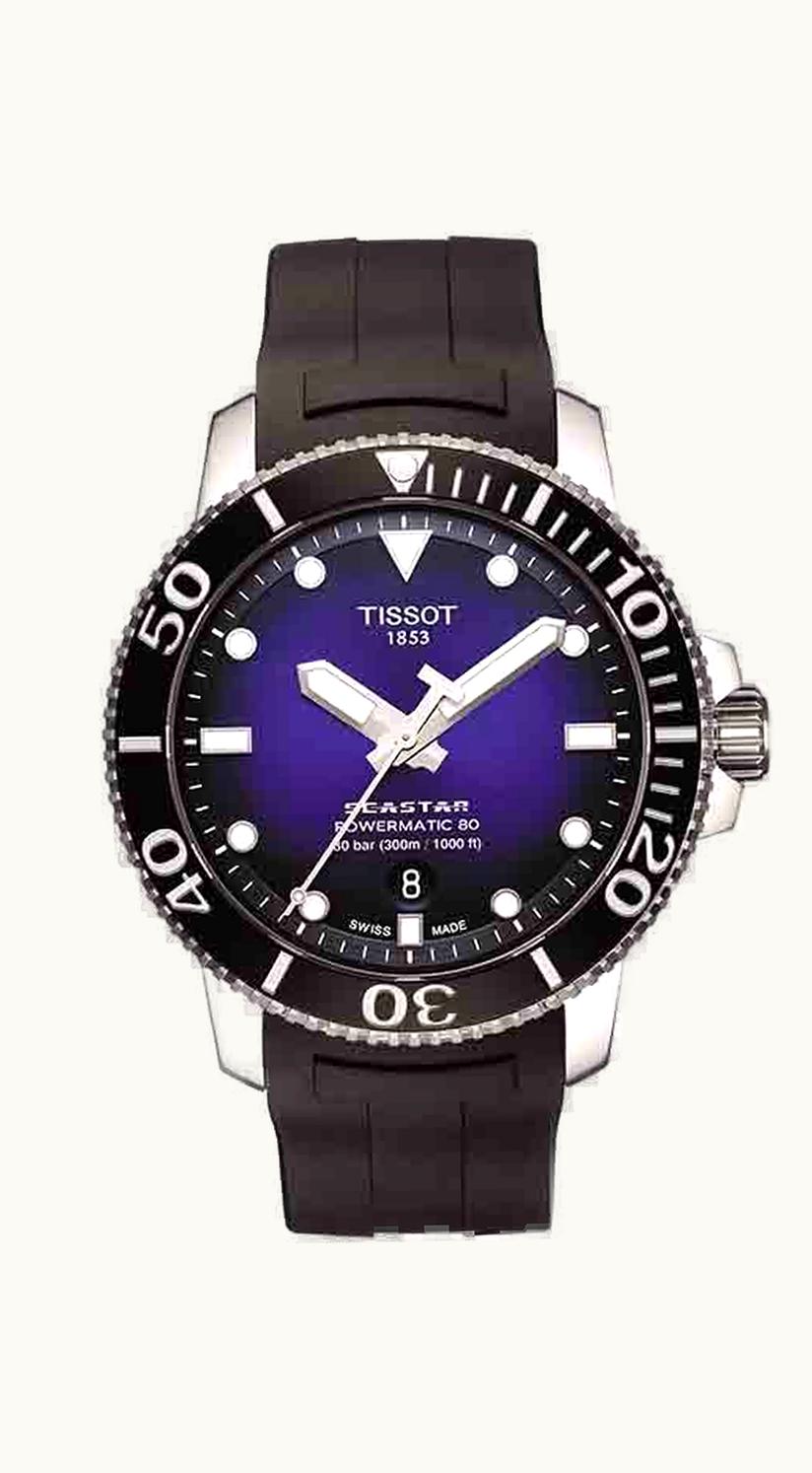 Tissot Seastar 1000 Powermatic 80 43 Stainless Steel / Black / Fabric