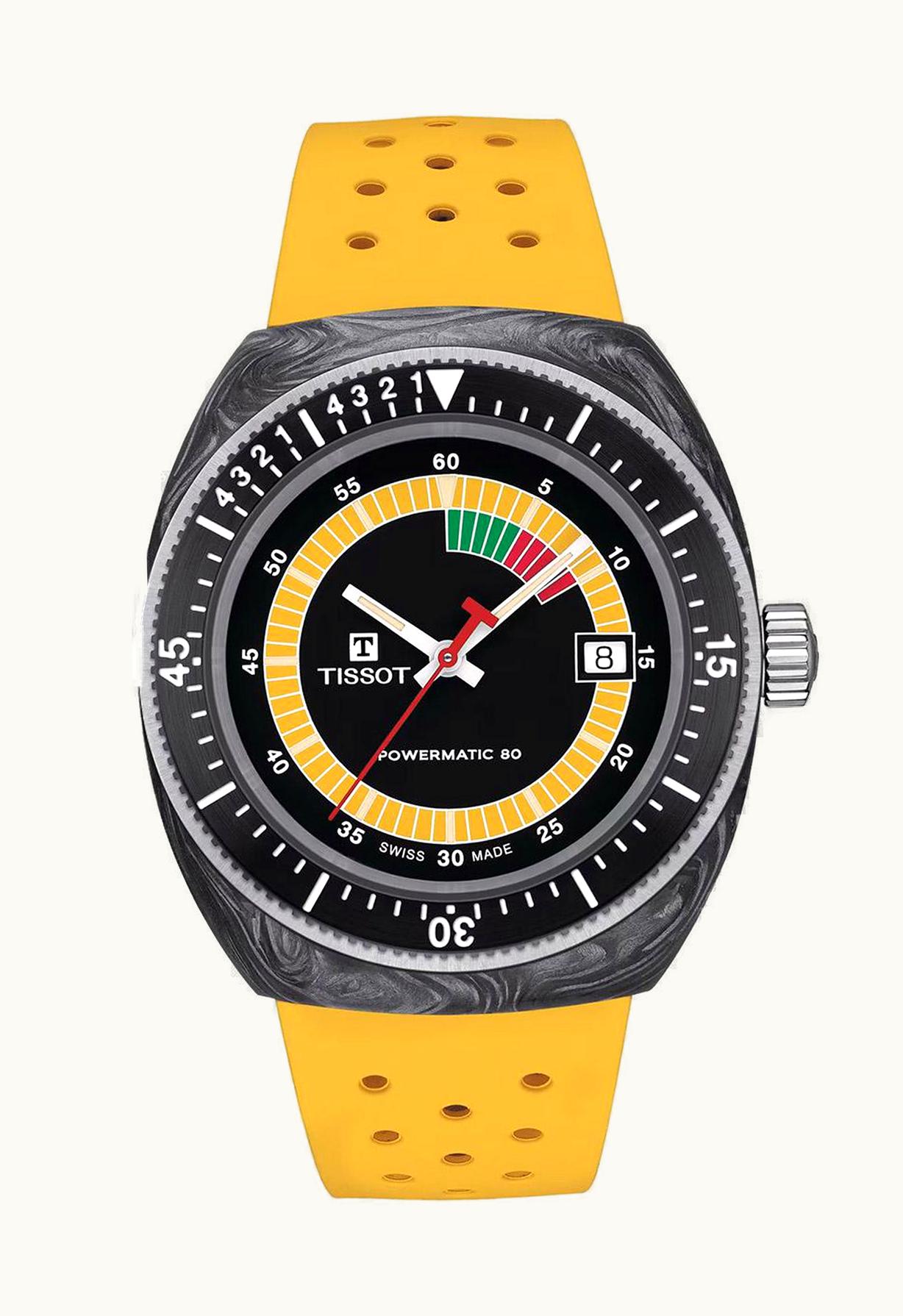 Tissot Sideral Forged Carbon / Yellow