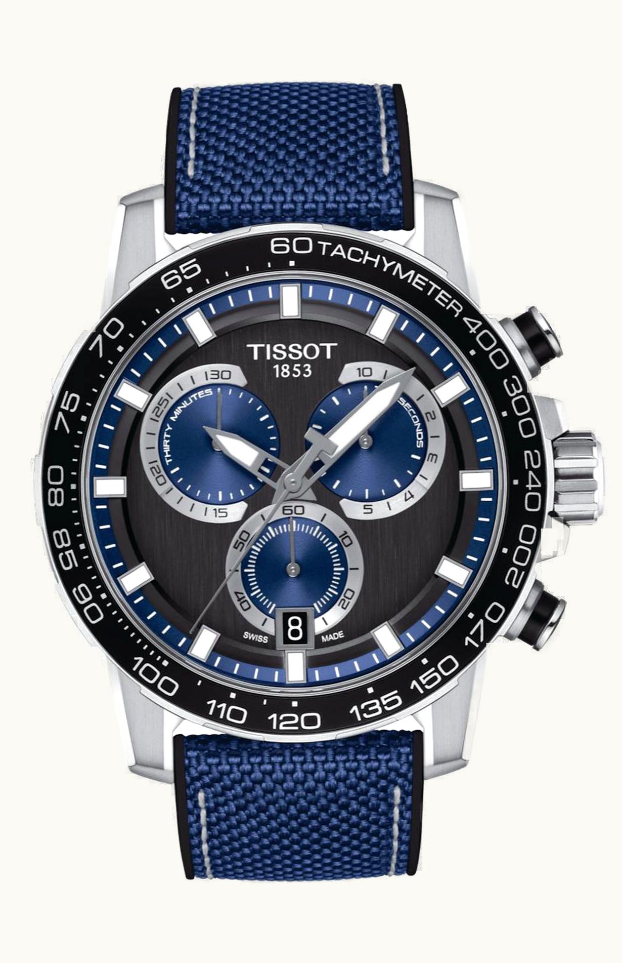 Tissot Supersport Chrono Stainless Steel / Black - Blue