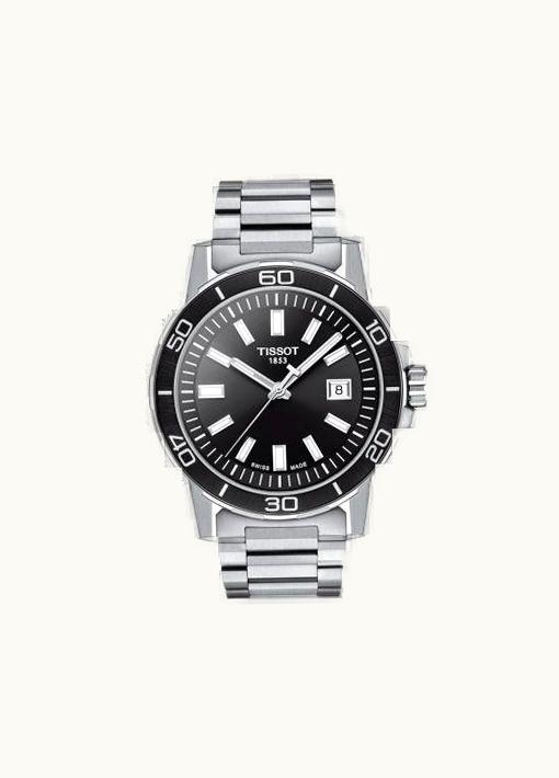 Tissot Supersport Stainless Steel / Black / Bracelet