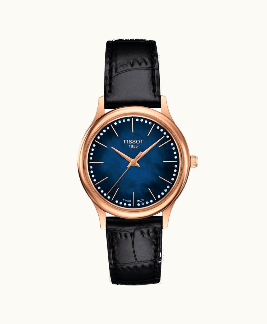 Tissot Excellence Lady Rose Gold / Blue MOP