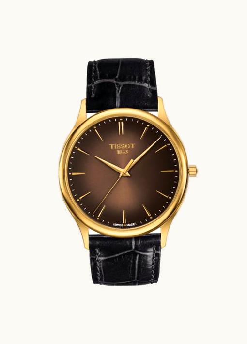 Tissot Excellence 18K Yellow Gold / Brown