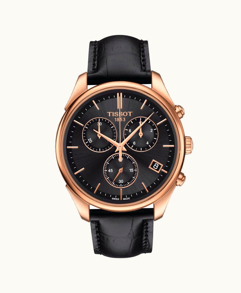 Tissot Vintage Chronograph 18k Gold / Black