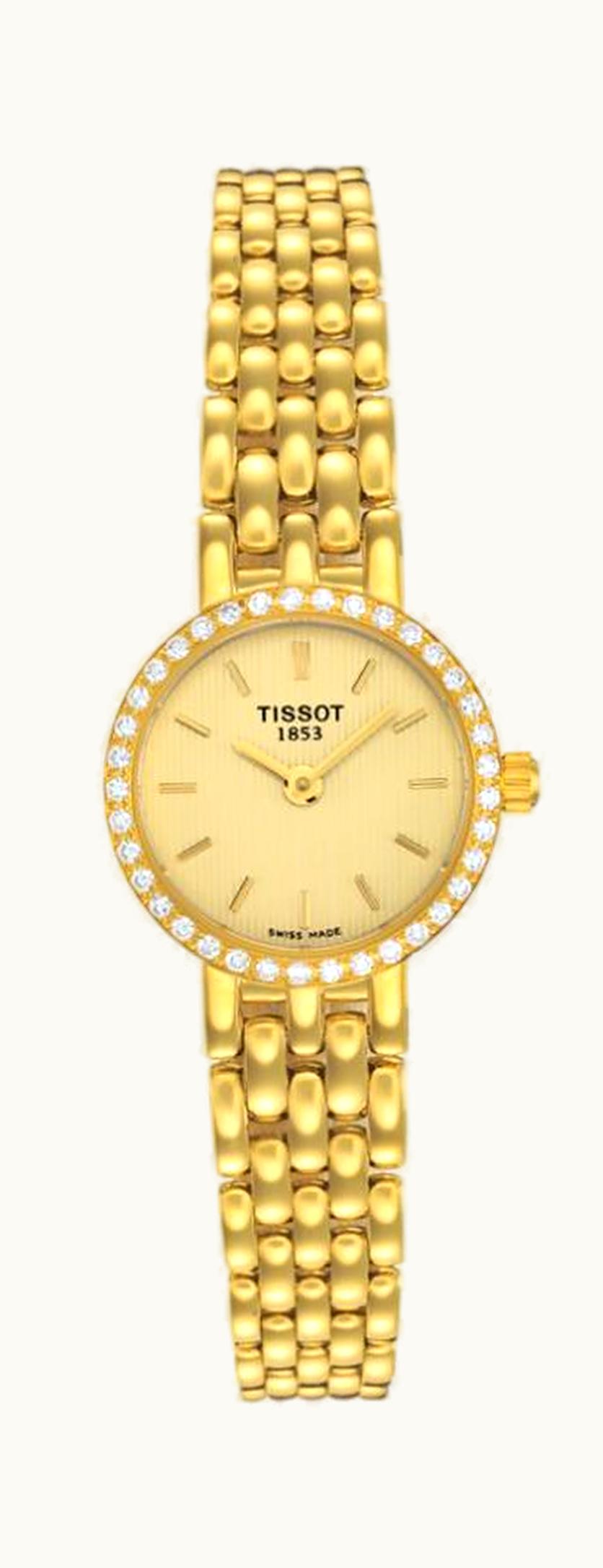 Tissot Caliente Quartz 19.3 Yellow Gold / Diamond / Champagne / Bracelet