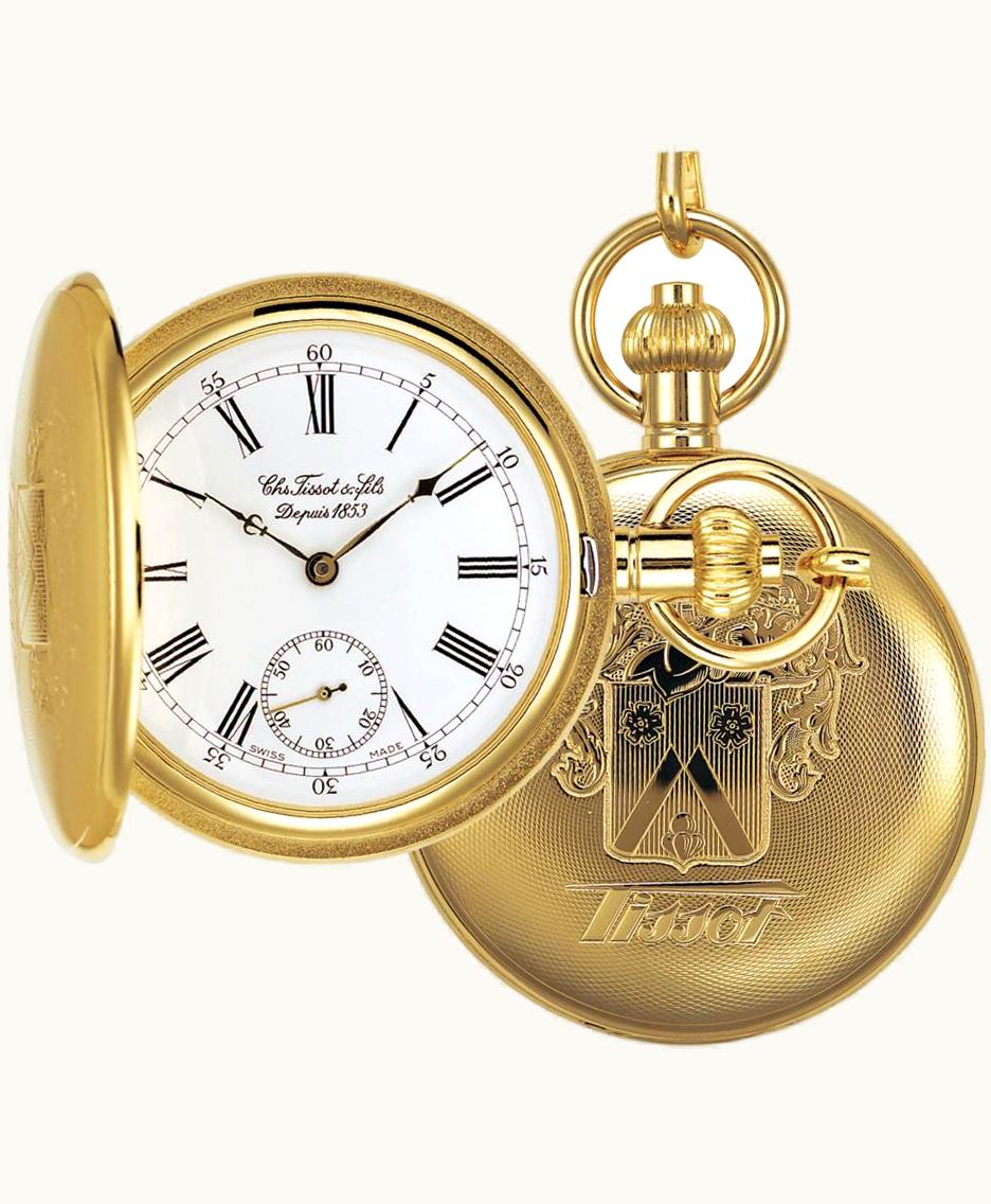 Tissot Tissot Savonnette Mechanical Brass / Yellow Gold / White