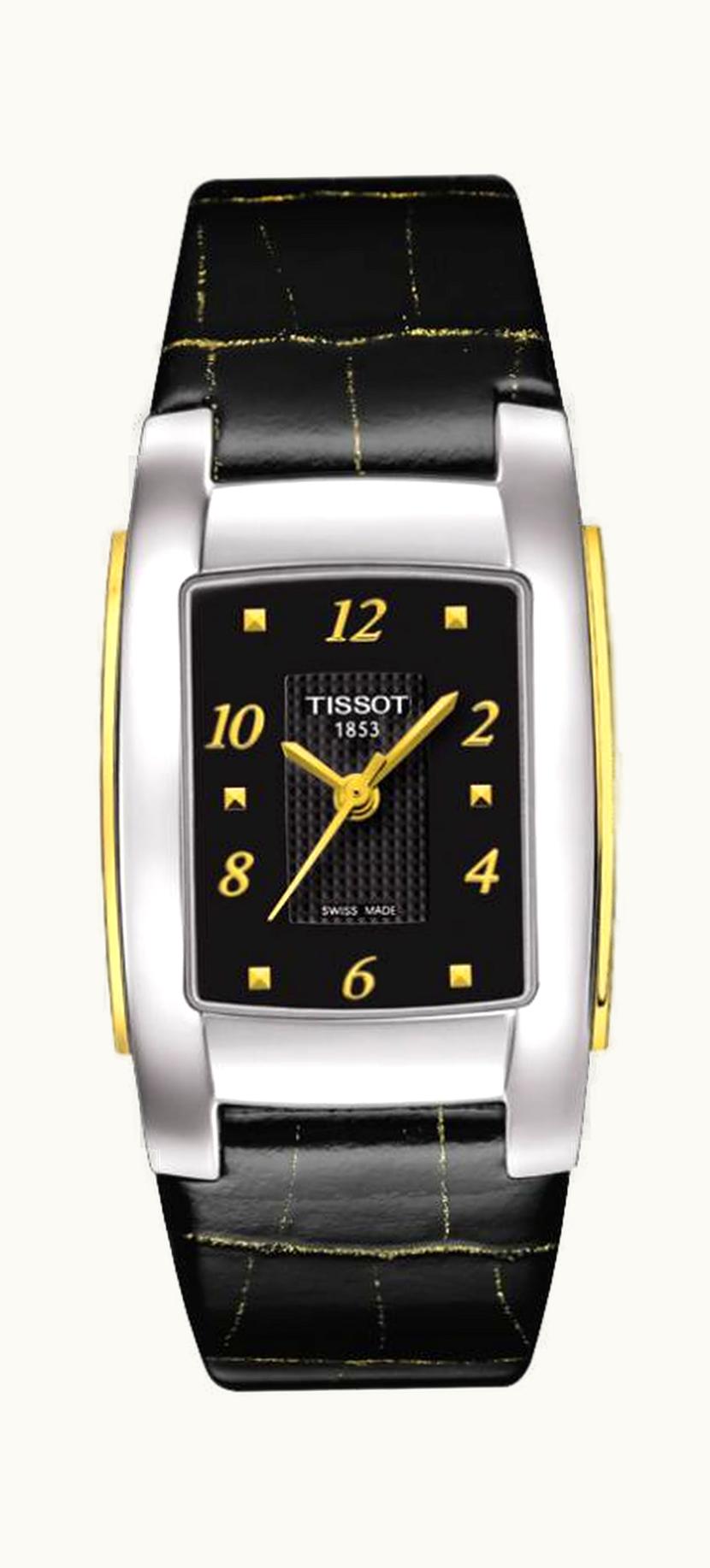 Tissot T-10 Stainless Steel / Yellow Gold / Black