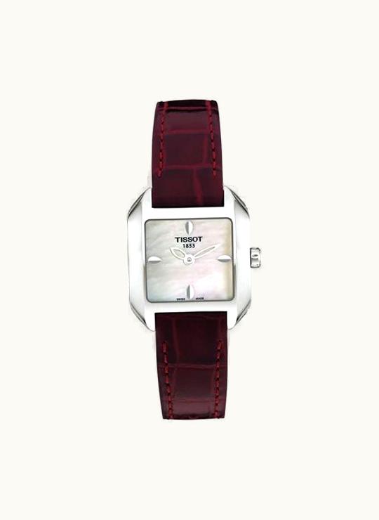 Tissot T-Wave Square Quartz 23.6 Stainless Steel / MOP / Strap