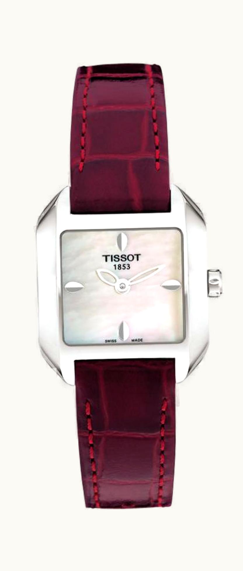 Tissot T-Wave Square Quartz 23.6 Stainless Steel / MOP / Strap