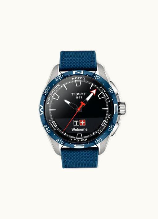 Tissot T-Touch Connect Solar Titanium - Blue Ceramic / Black / Fabric