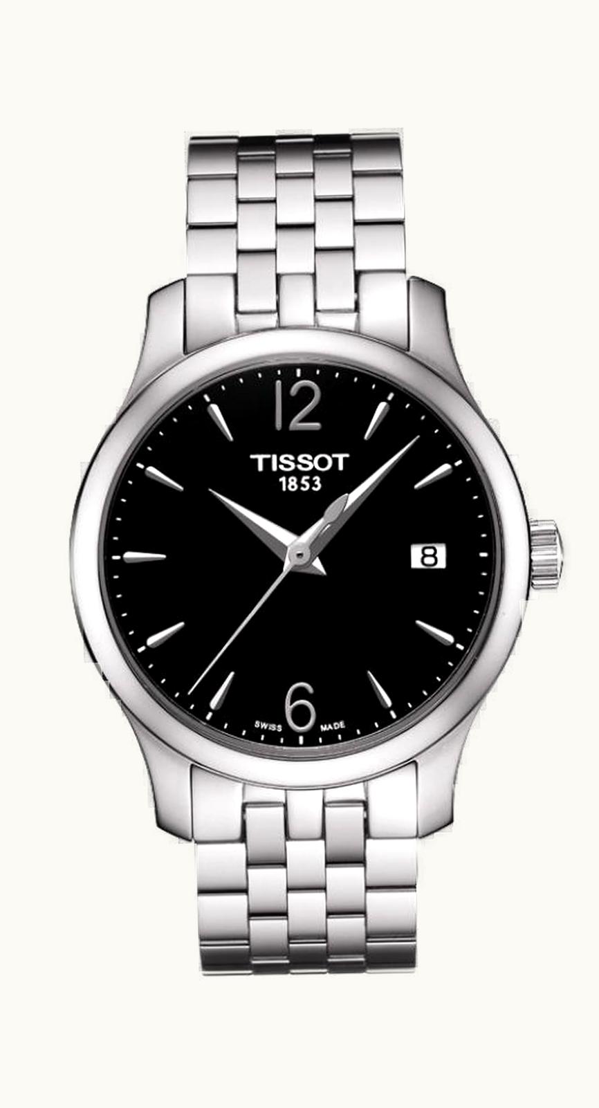 Tissot Tradition Lady Stainless Steel / Black / Bracelet