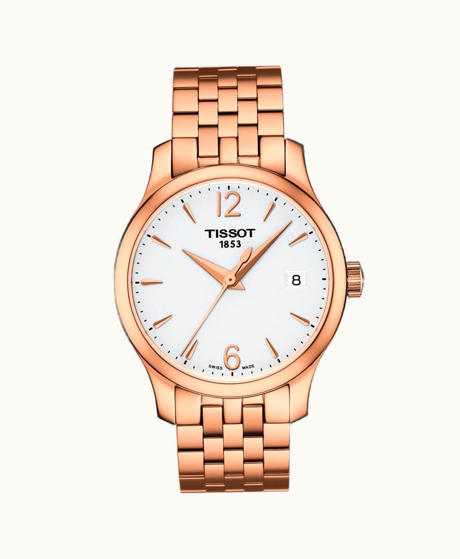 Tissot Tradition Lady PVD Rose Gold / Silver / Bracelet