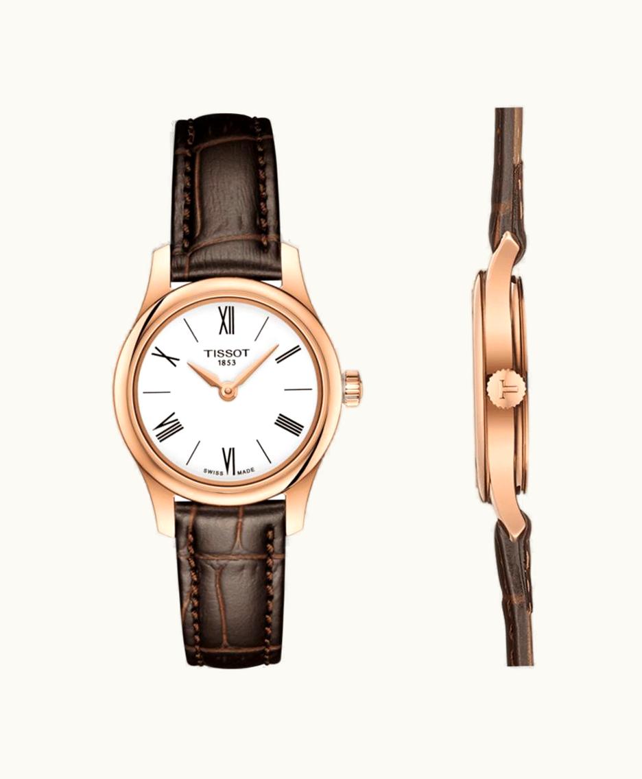 Tissot Tradition 5.5 Lady 25 Rose PVD / White