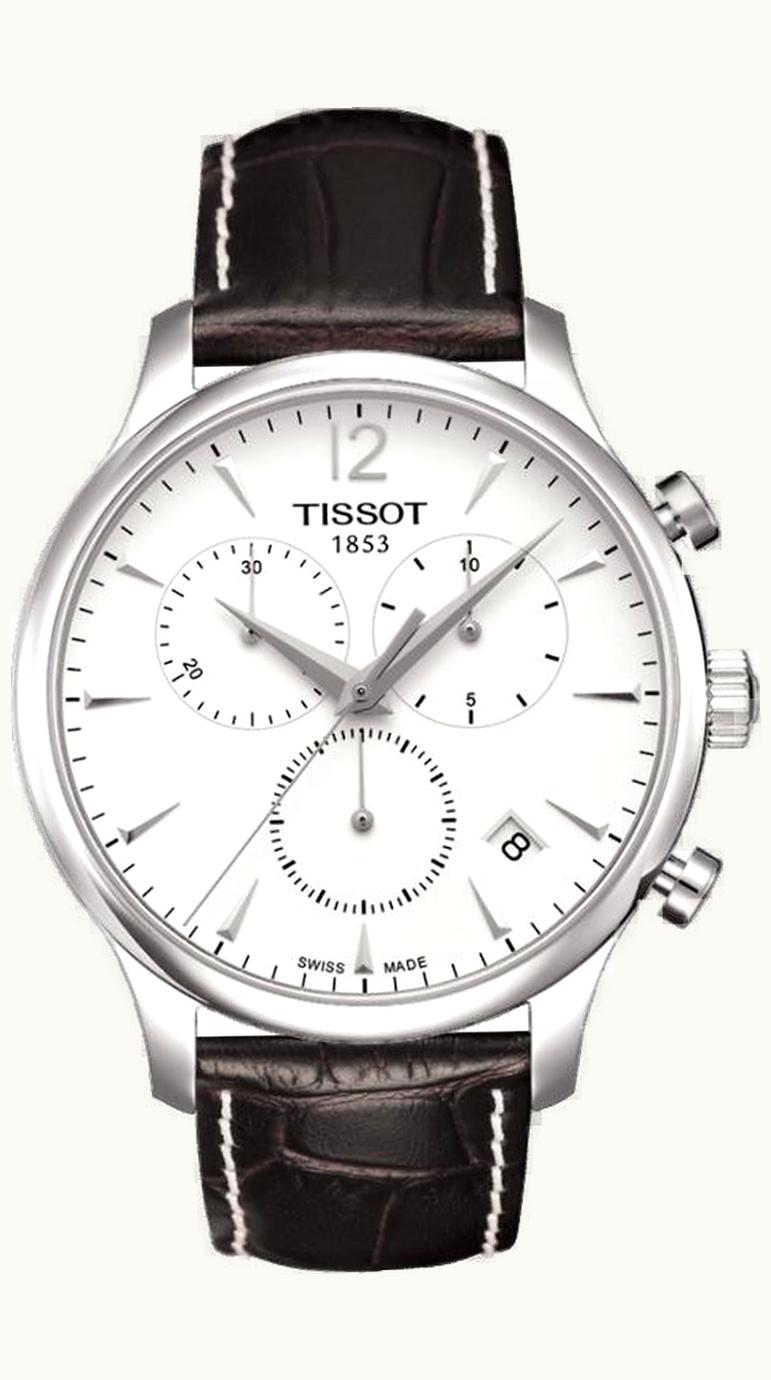 Tissot Tradition Chronograph Stainless Steel / Silver