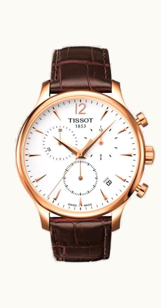 Tissot Tradition Chronograph PVD Rose Gold / Silver