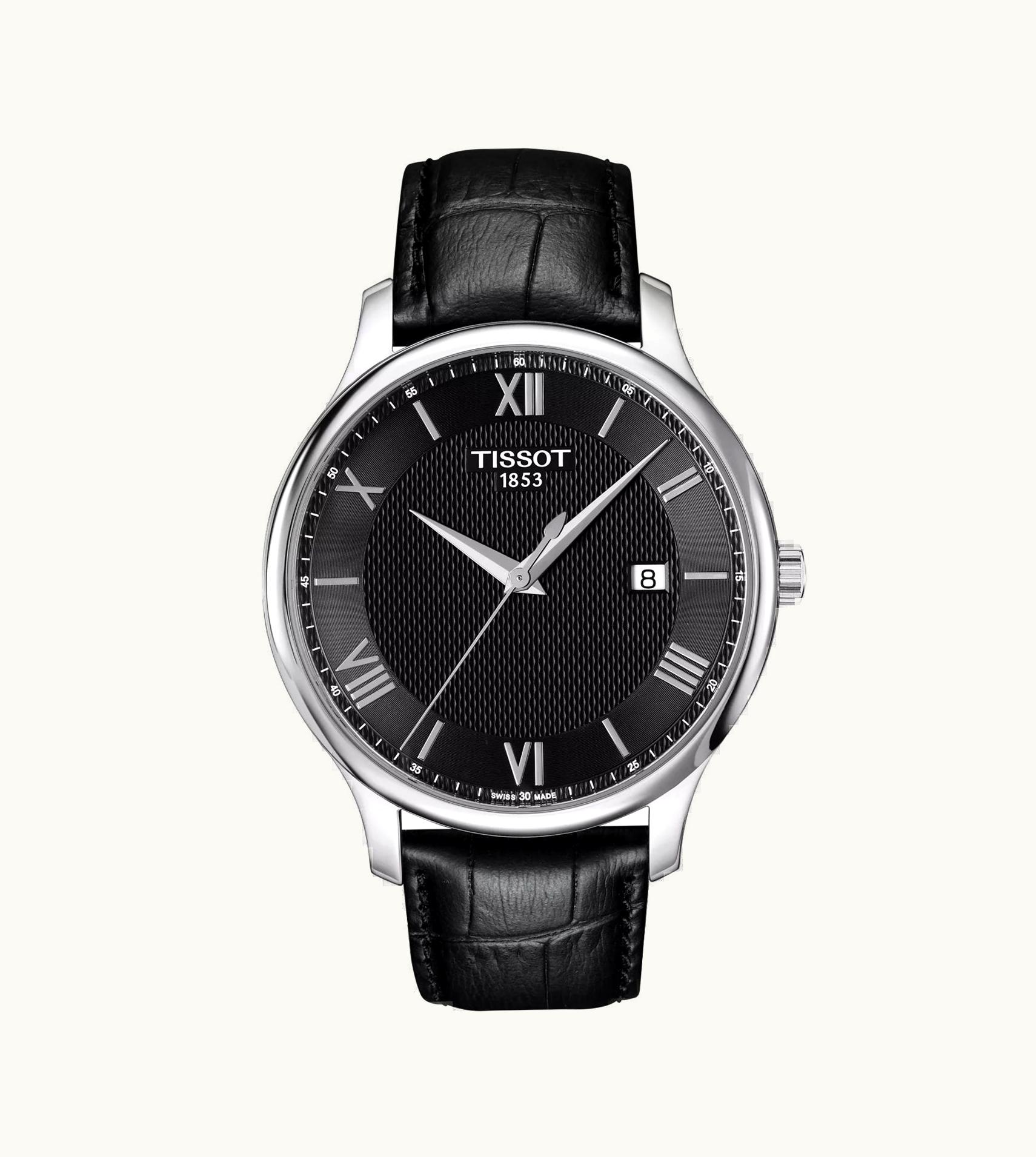 Tissot Tradition Quartz 42 Stainless Steel / Black / Strap