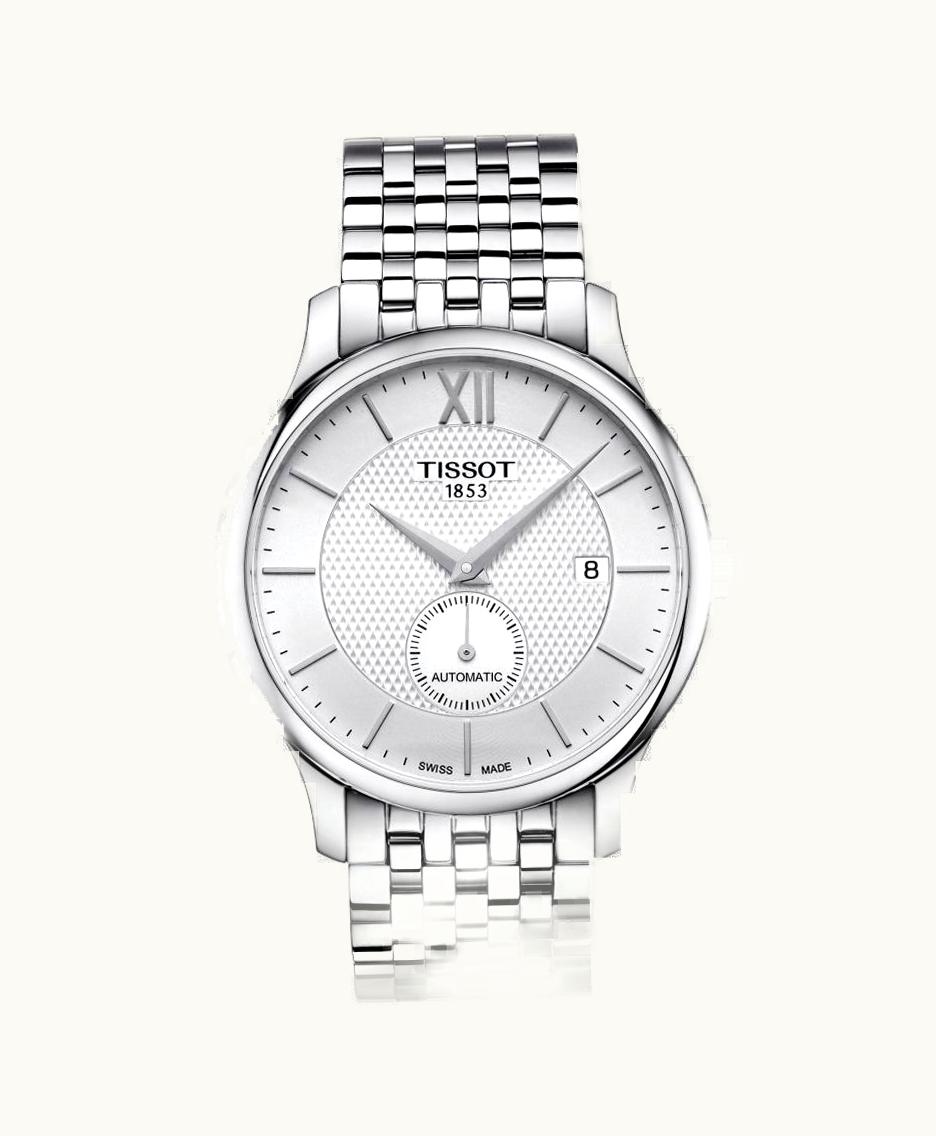 Tissot Tradition Automatic Small Second Stainless Steel / Silver / Bracelet