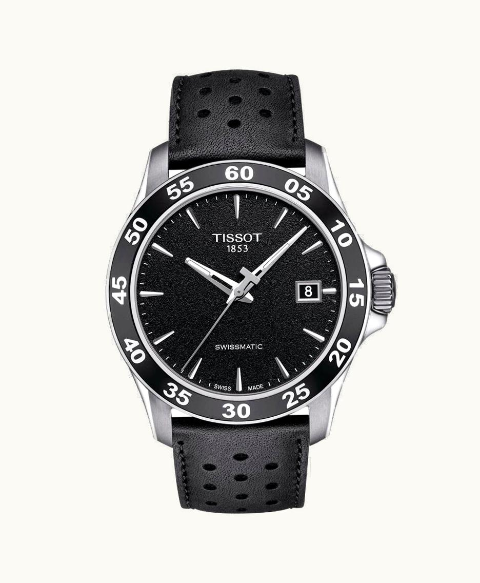 Tissot V8 Swissmatic 42.5 Stainless Steel / Black / Strap