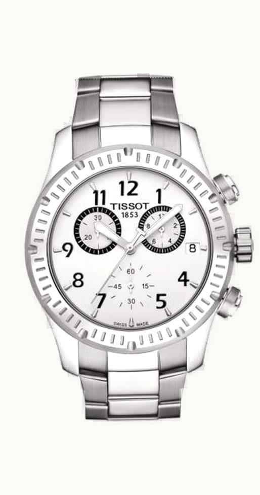 Tissot V8 Quartz Chronograph Silver