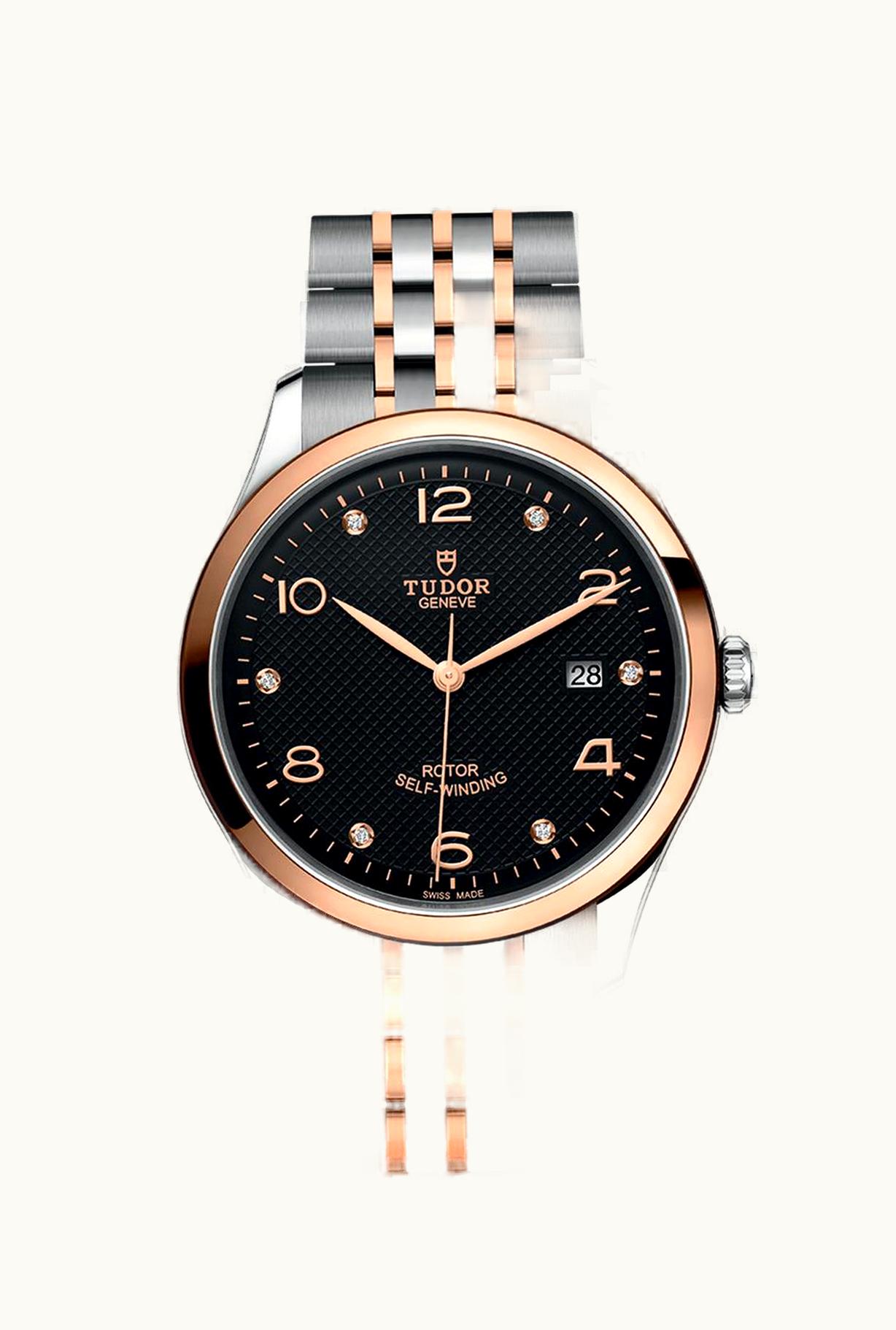 Tudor 1926 41 Stainless Steel / Rose Gold / Black - Diamond