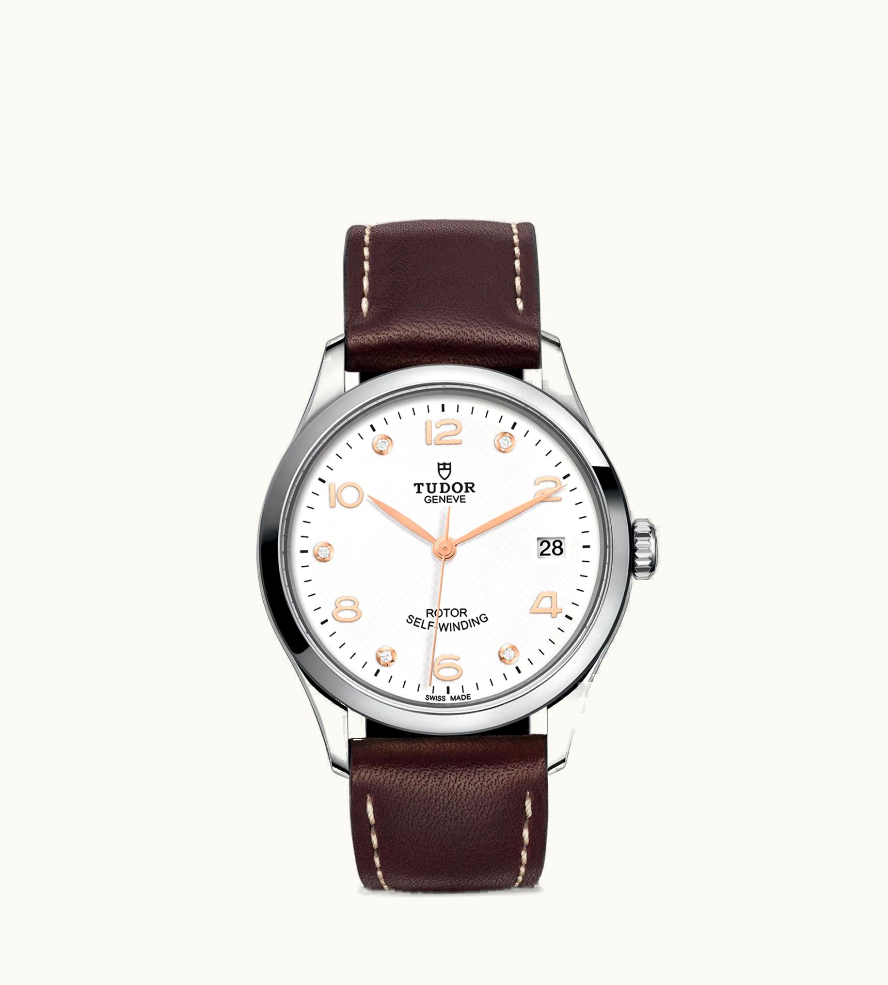 Tudor 1926 36 Stainless Steel / White - Diamond / Strap