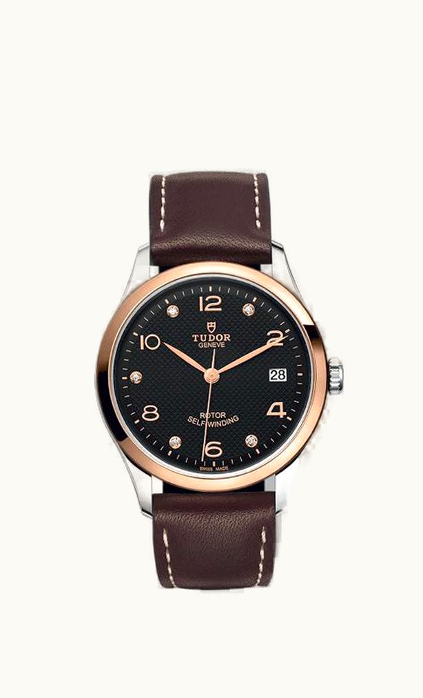 Tudor 1926 36 Stainless Steel / Black - Diamond / Strap