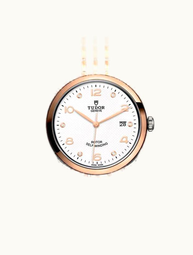 Tudor 1926 39 Stainless Steel / Rose Gold / White - Diamond