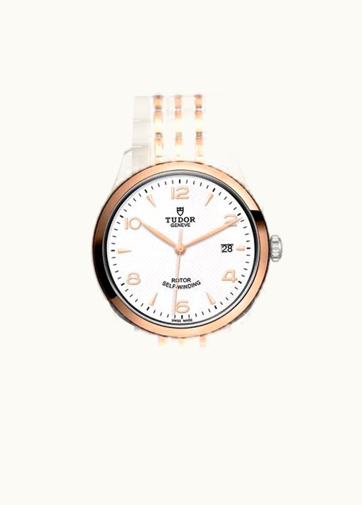 Tudor 1926 39 Stainless Steel / Rose Gold / White