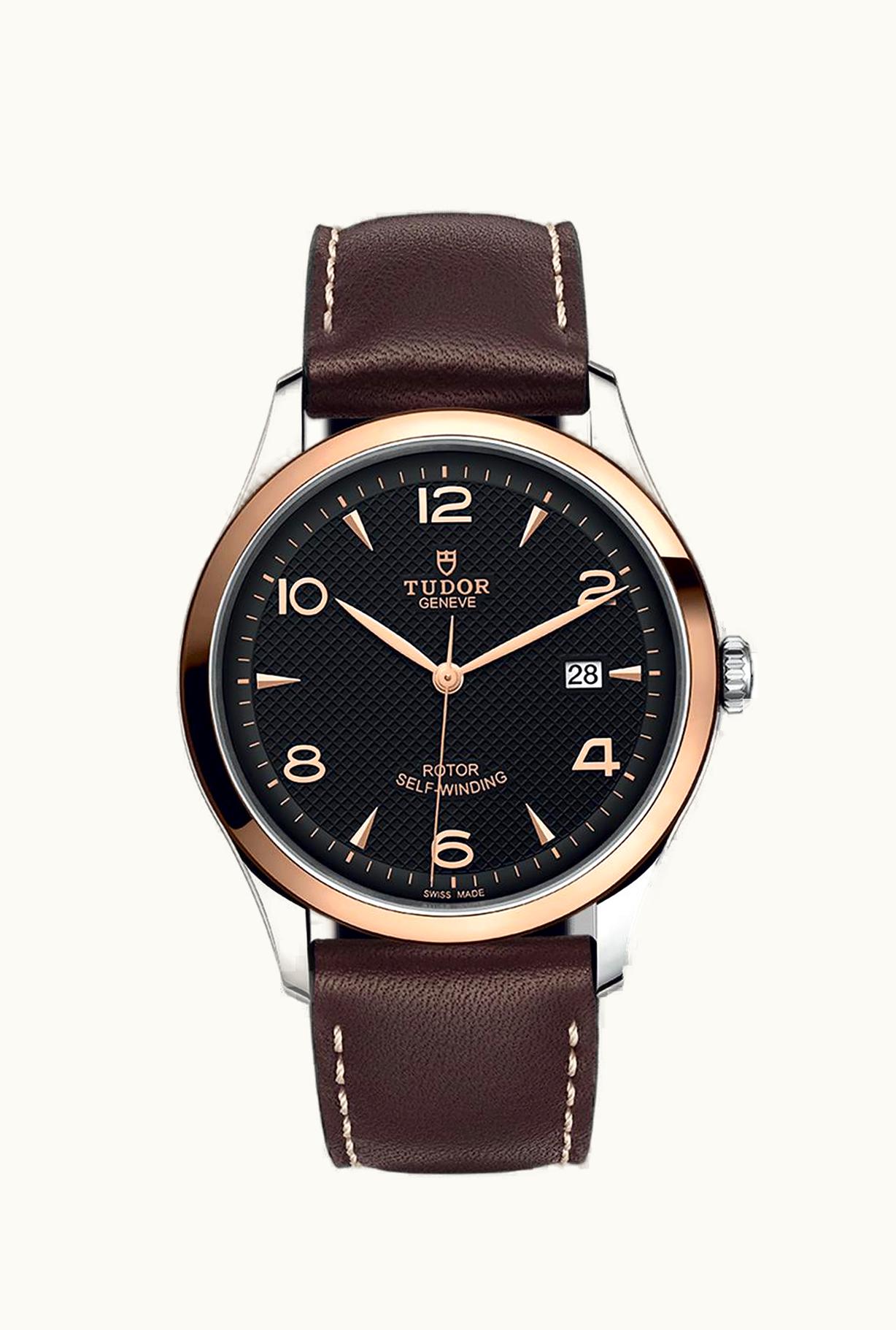 Tudor 1926 41 Stainless Steel / Rose Gold / Black / Strap