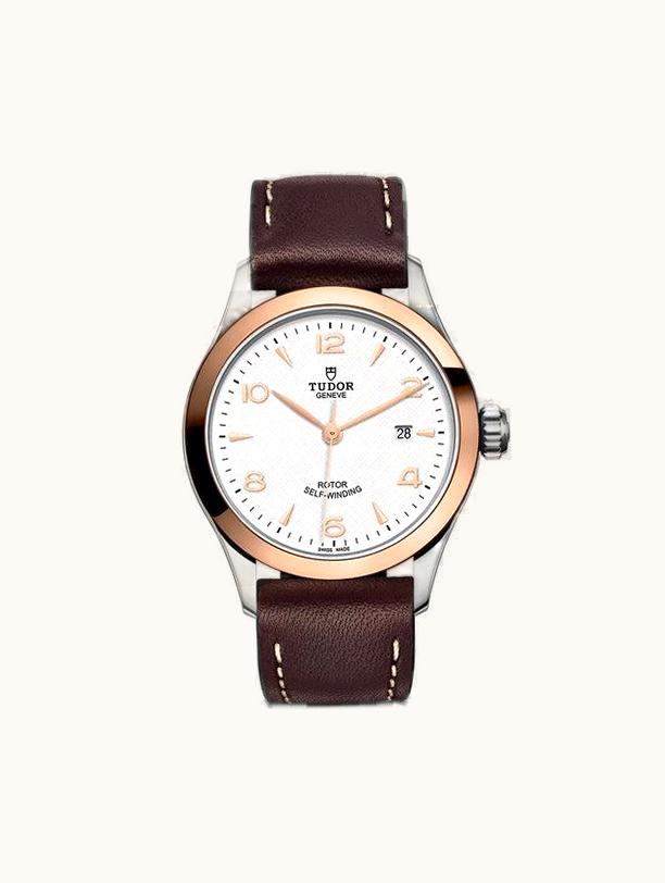 Tudor 1926 28 Stainless Steel / Rose Gold / White / Strap