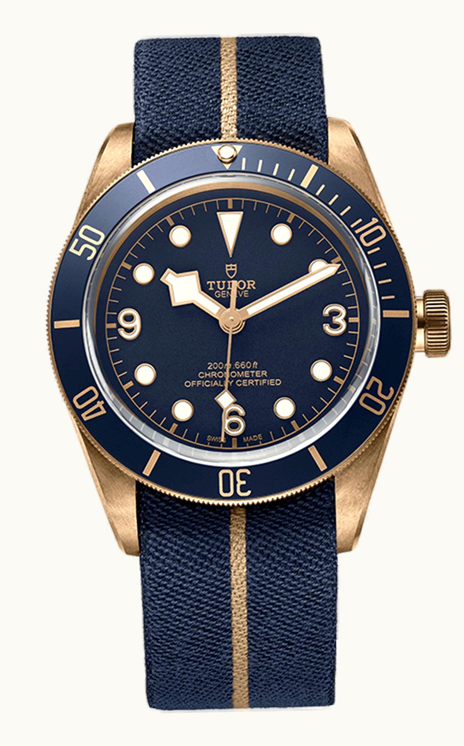 Tudor Heritage Black Bay Bronze / Bucherer Blue / Fabric