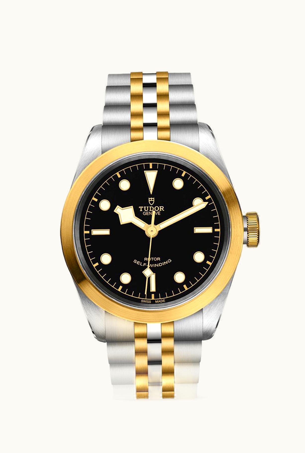 Tudor Heritage Black Bay 41 S&G / Black / Bracelet