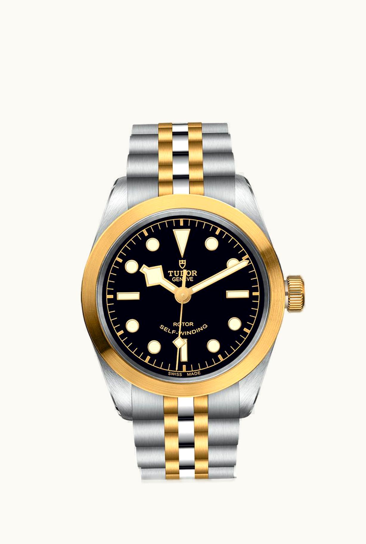 Tudor Heritage Black Bay 36 S&G / Black / Bracelet