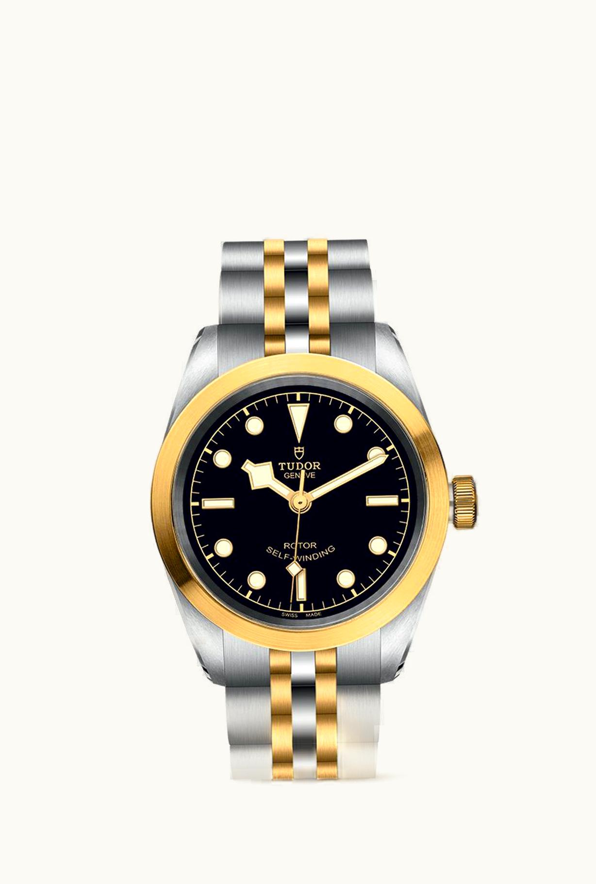 Tudor Heritage Black Bay 32 S&G / Black / Bracelet