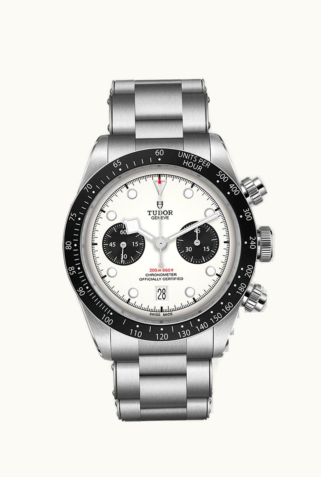 Tudor Heritage Black Bay Chronograph Panda / Bracelet