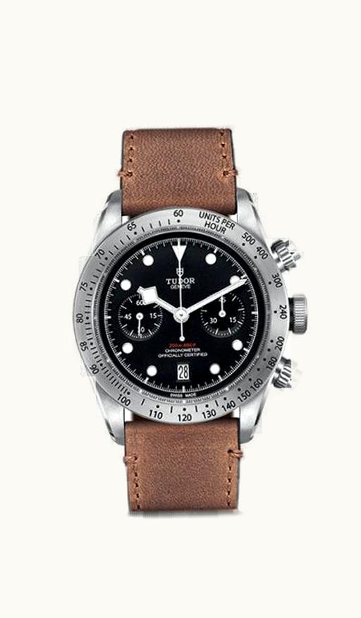 Tudor Heritage Black Bay Black Chronograph / Strap