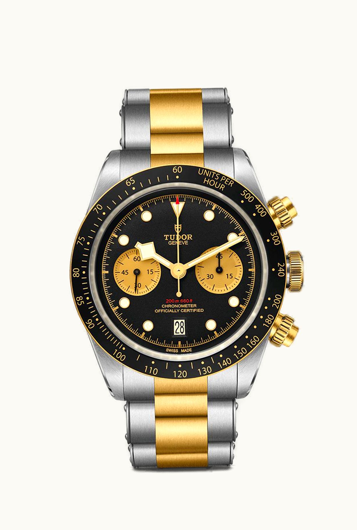 Tudor Heritage Black Bay Chronograph S&G / Black / Bracelet