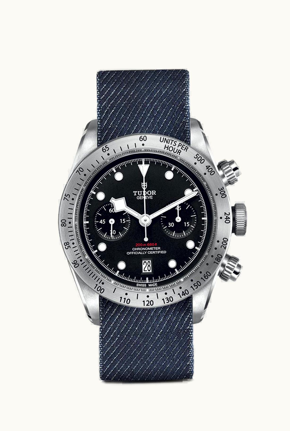 Tudor Heritage Black Bay Black Chronograph / Fabric