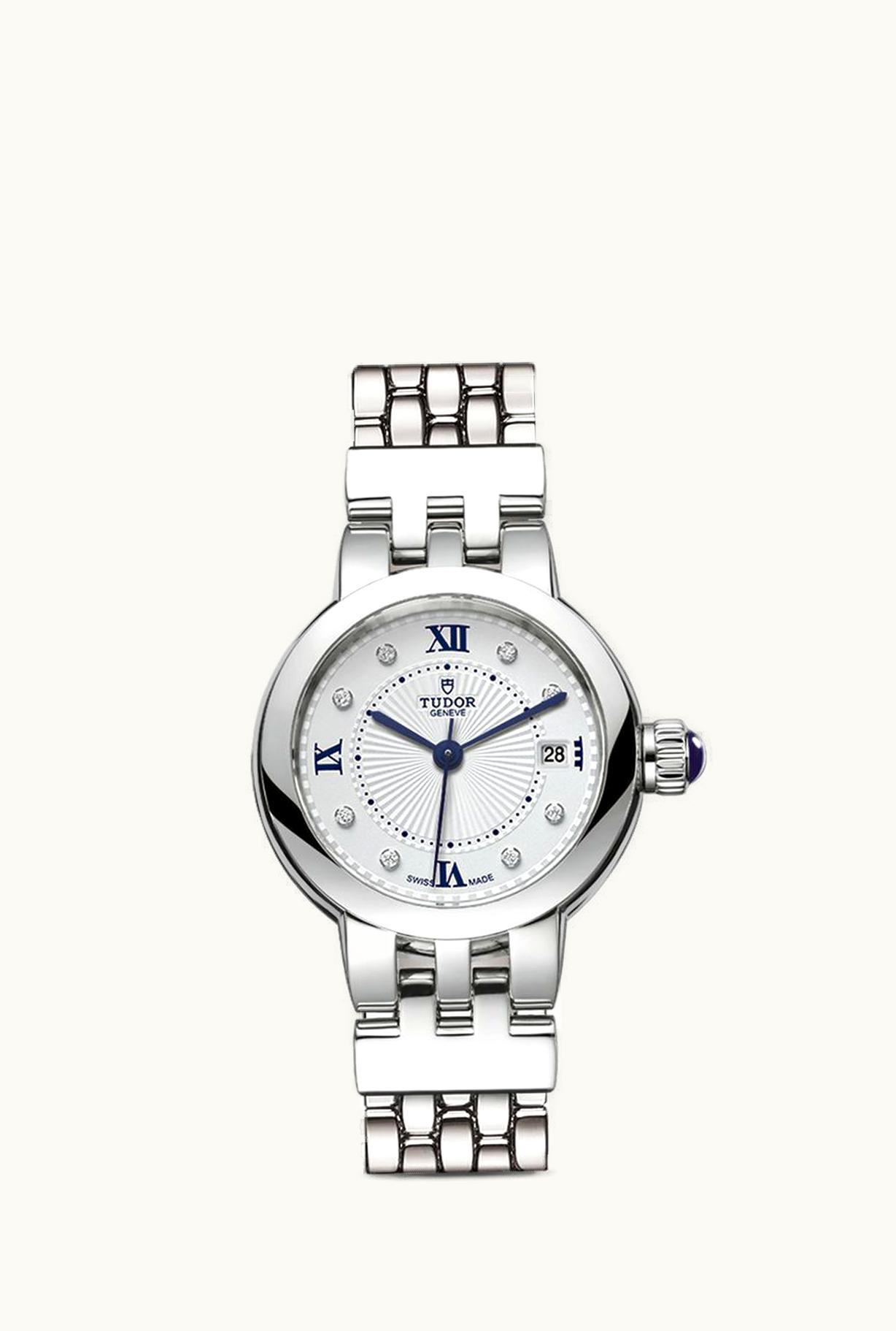 Tudor Clair de Rose 26 Stainless Steel / Silver-Diamond / Bracelet