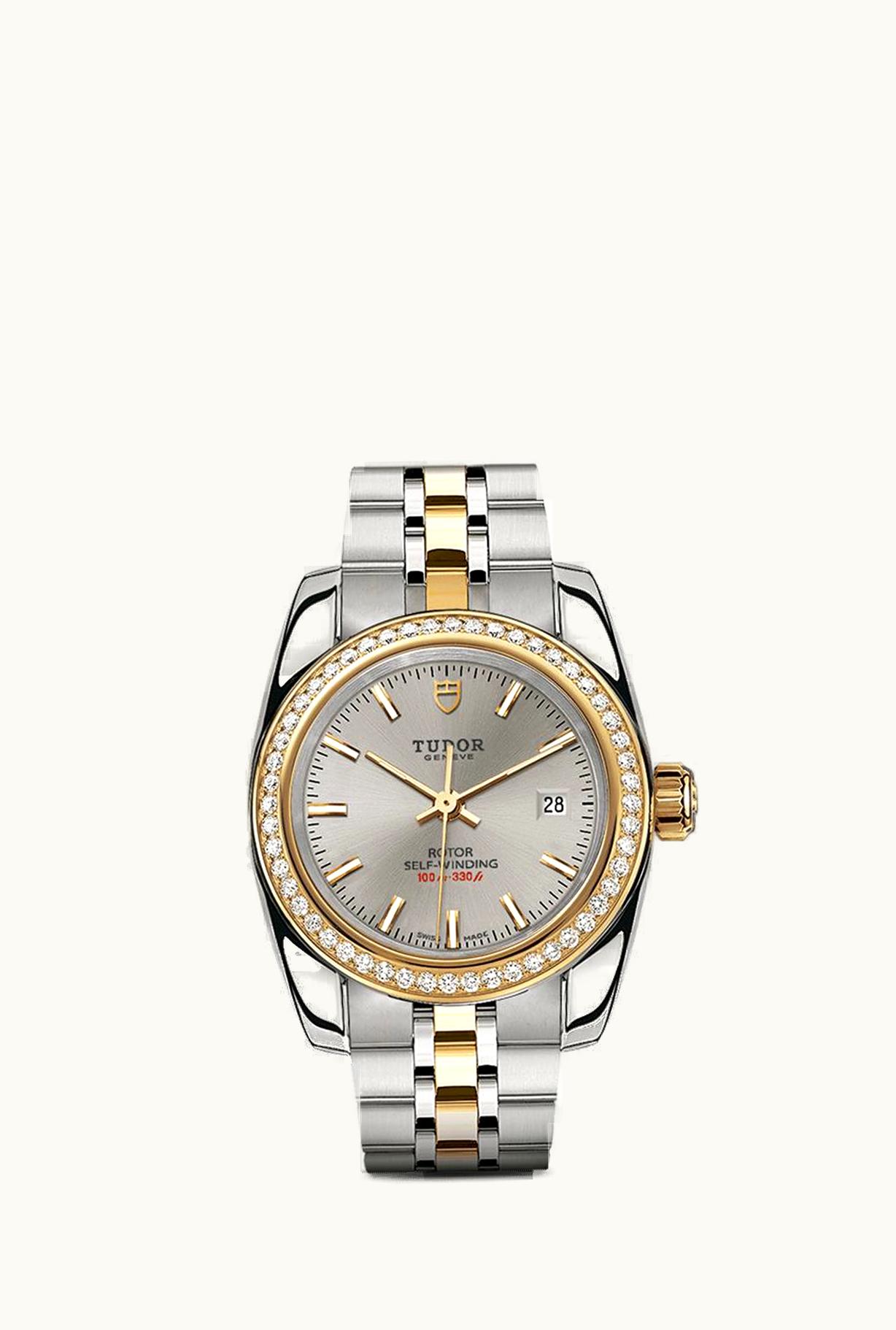 Tudor Classic 28 Stainless Steel / Yellow Gold / Diamond / Silver / Bracelet