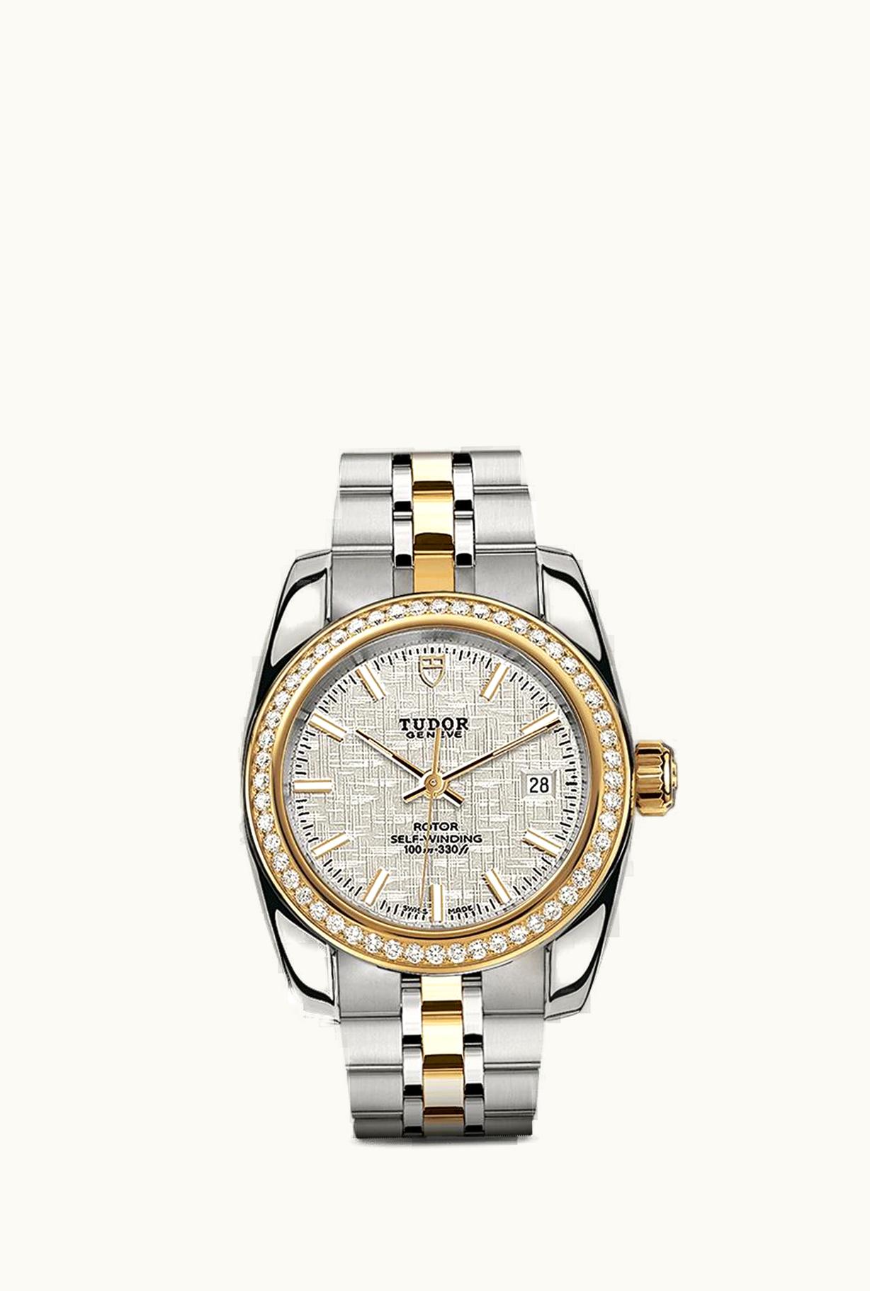 Tudor Classic 28 Stainless Steel / Yellow Gold / Diamond / Silver / Bracelet