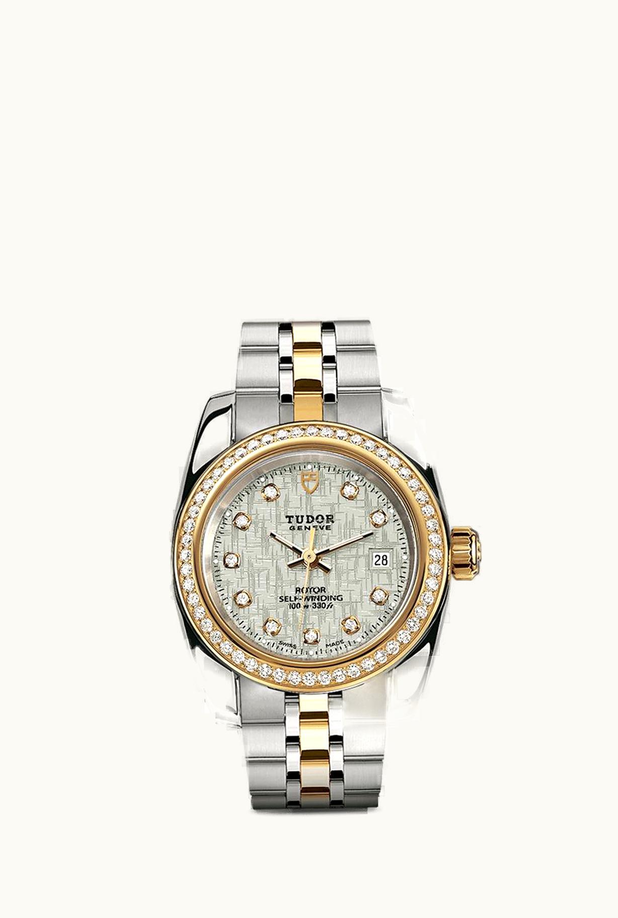 Tudor Classic 28 Stainless Steel / Yellow Gold / Diamond / Silver-Diamond / Bracelet