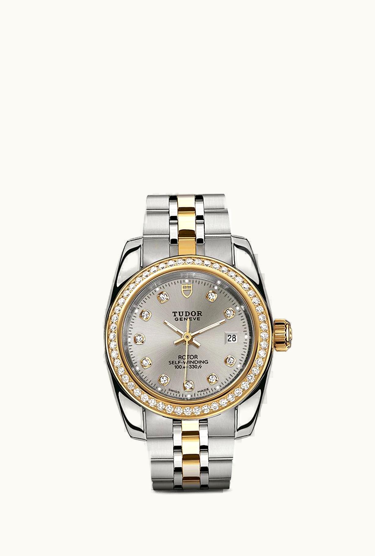 Tudor Classic 28 Stainless Steel / Yellow Gold / Diamond / Silver-Diamond / Bracelet