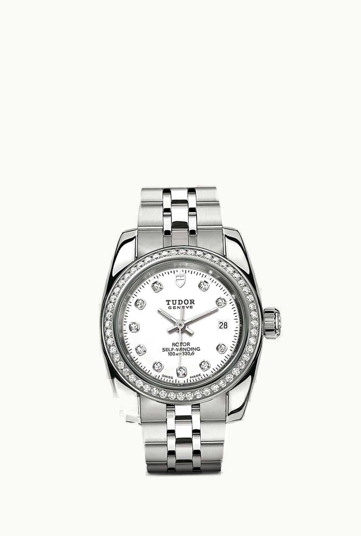 Tudor Classic 28 Stainless Steel / Diamond / White-Diamond / Bracelet