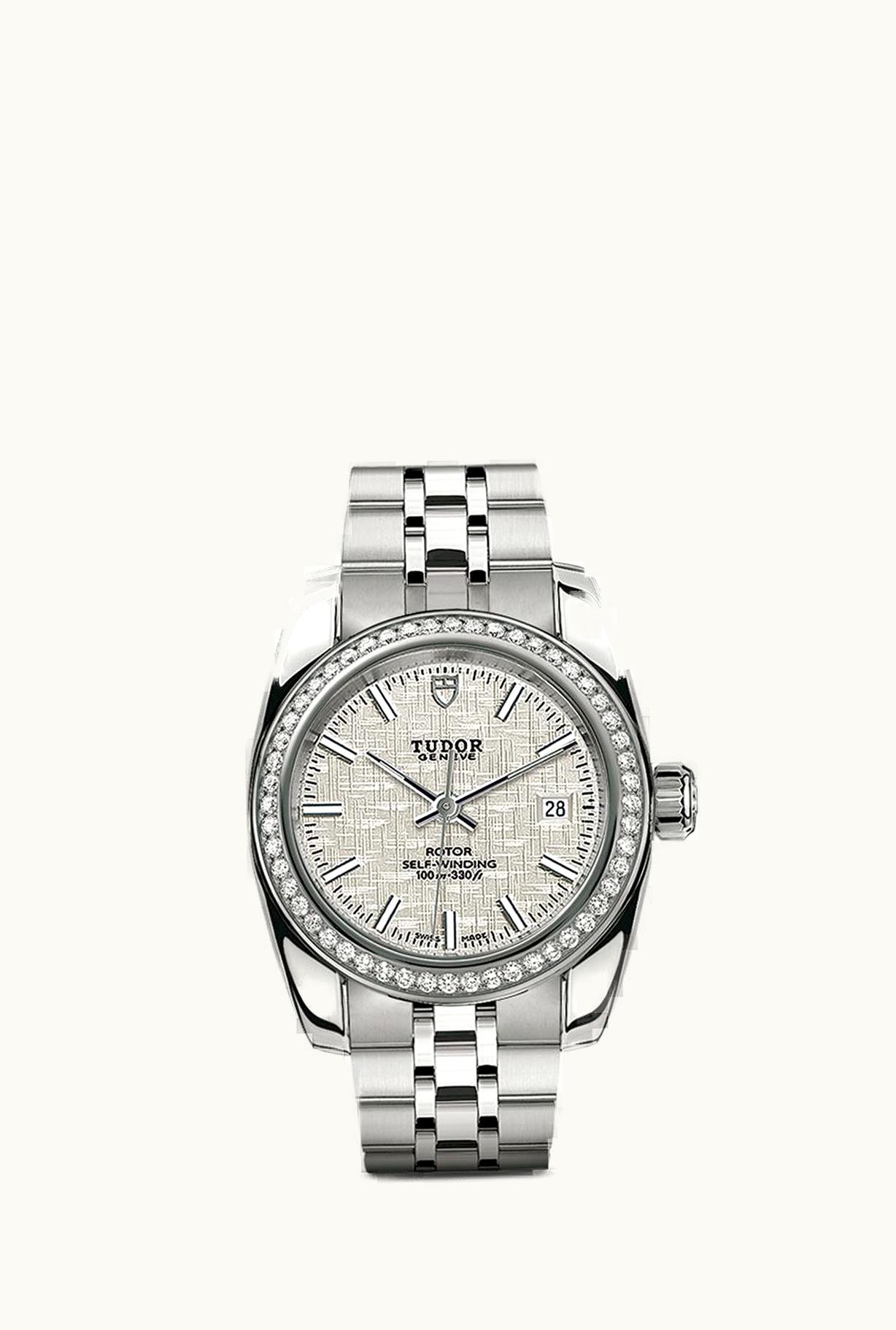 Tudor Classic 28 Stainless Steel / Diamond / Silver / Bracelet